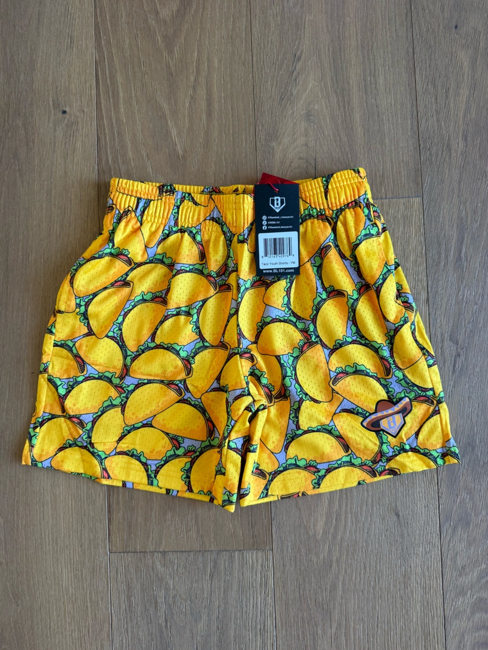 Baseball Lifestyle 101 - Taco Shorts - Youth - NEW WITH TAGS